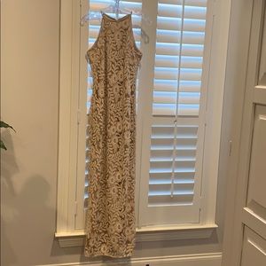 Long formal dress with beading